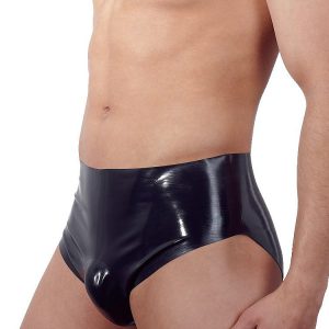 Latex-Herrenslip mit Pump-Plug