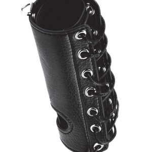 Blue Line 5'' Cock Sheath: Leder-Penismanschette