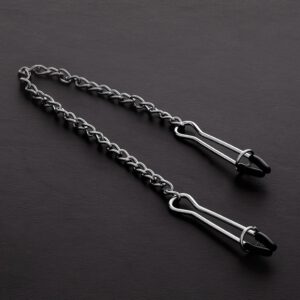 Triune Tweezer Clamps: Edelstahl-Nippelklemmen mit Kette