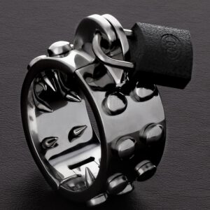 Triune Kalis Teeth Spiked Chastity: Edelstahl-Penisring mit Spikes