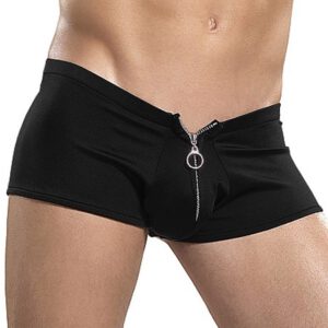 Male Power Nylon Lycra: Zipper Short