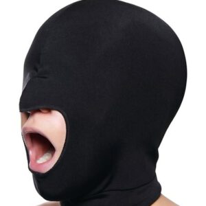 Master Series Blow Hole Open Mouth Spandex Hood: Kopfmaske