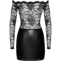 Minikleid im stilvollen Material-Mix