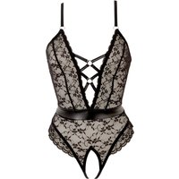 Ouvert-Body aus Spitze mit Mattlook-Details