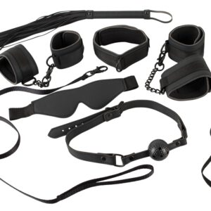 7-tlg. Fesselset aus Lederimitat