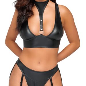 Bralette plus Straps-Slip mit Handfessel am hinteren Slip-Bund