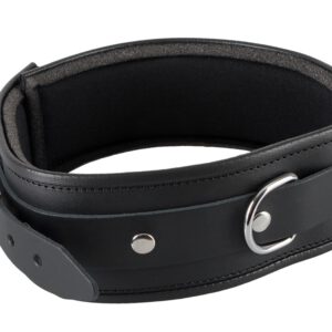 Halsfessel aus Leder, leicht gepolstert, verstellbar