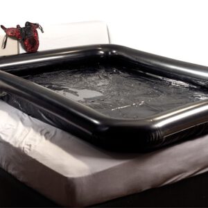 Lacklaken "Glossy Games", mit aufblasbarem Rand, 140x200cm