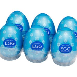 Masturbator „Egg Snow Crystal“ mit intensiver Kristall-Stimulationsstruktur