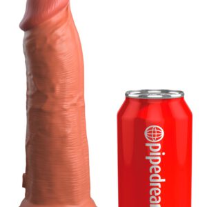 Naturvibrator „8“ Vibrating + Dual Density Silicone Cock“ mit extra starkem Saugfuß