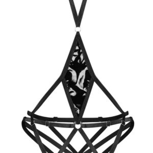 Ouvert-Body „Keira Lise“ mit Lack-Einsätzen