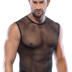 Shirt aus grobem Netz