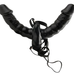 „Vibrating Double Delight Strap-On“ mit Doppelvibrator